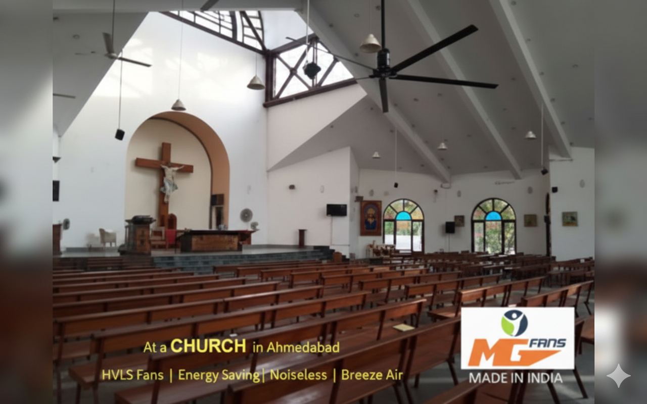 High Volume Low Speed Fan Manufacturers for Warehouses — MG Fans Advantage